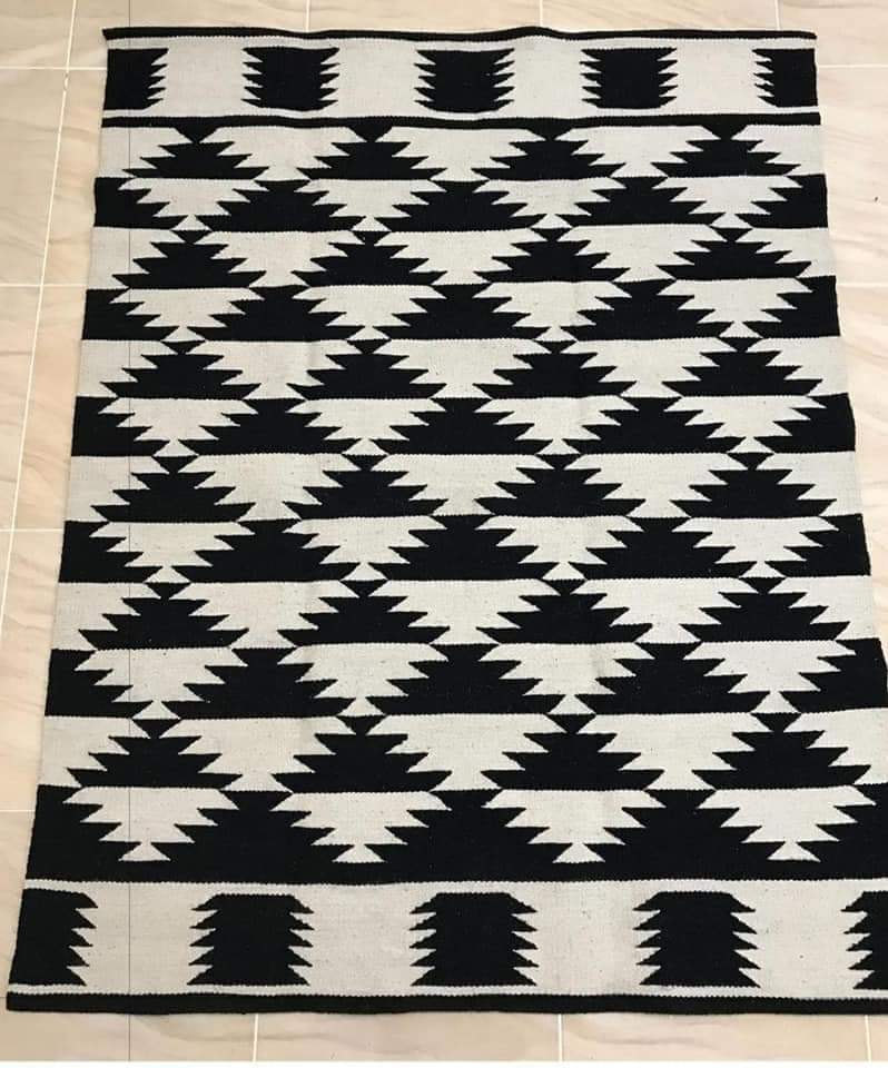 flat black kilim