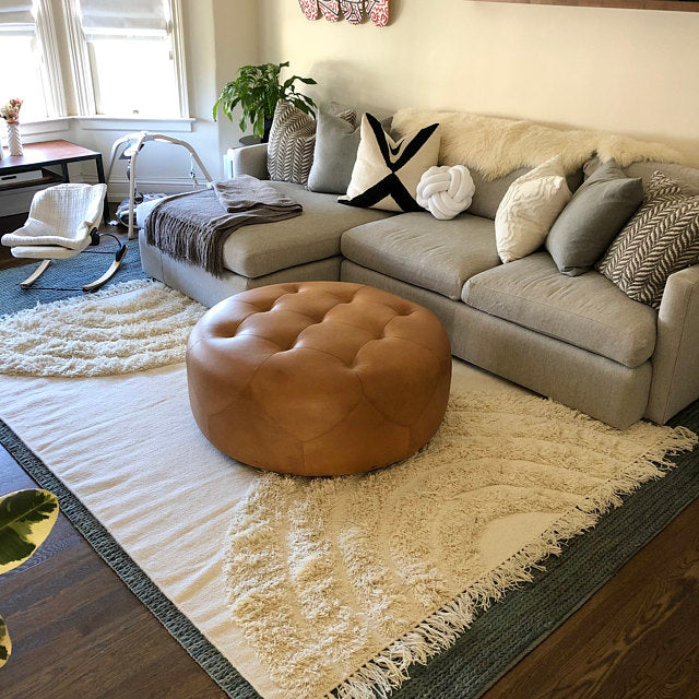 white eclipse kilim