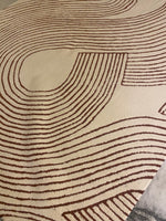 maroon lines