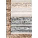 grey stripes kilim