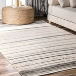 grey stripes kilim