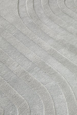 wavy grey handtufted