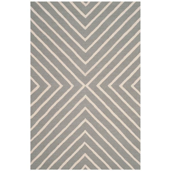 white lines handtufted